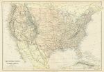 United States map, 1882