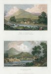 Wales, Pont Y Cyssyllte and Llangollen, (2 views), 1830
