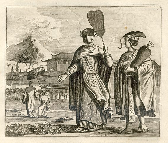 Japan, Ladies of Rank in Tonja, 1680