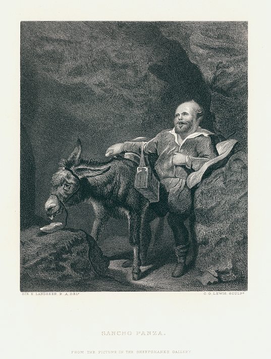 Sancho Panza, after Edwin Landseer, 1877