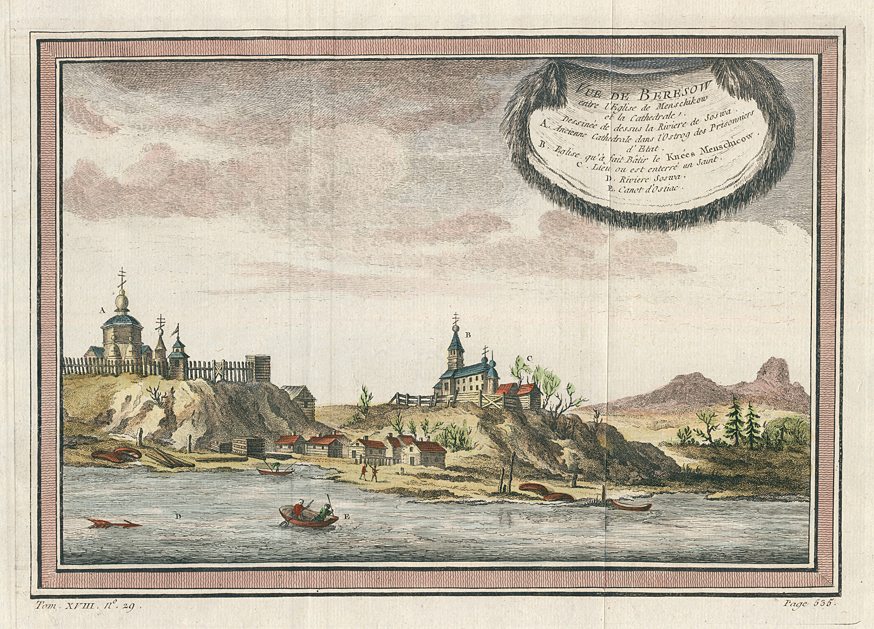 Russia, Siberia, view of Beresow, 1760