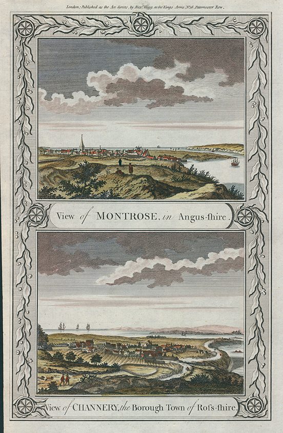 Scotland, Montrose & Fortrose views, 1784