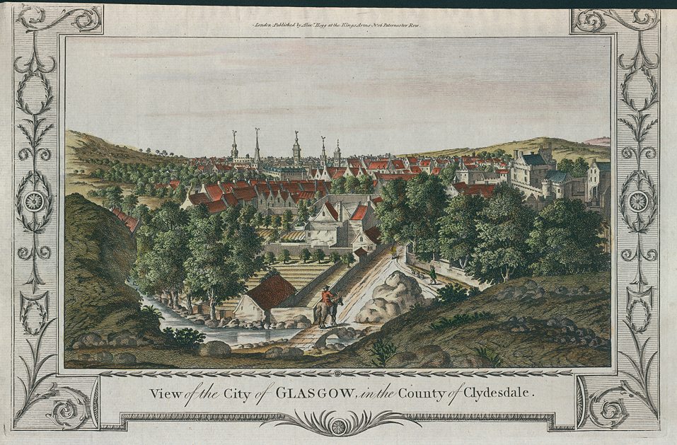 Scotland, Glasgow view, 1784