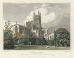 Gloucester Cathedral, from the north east, 1828