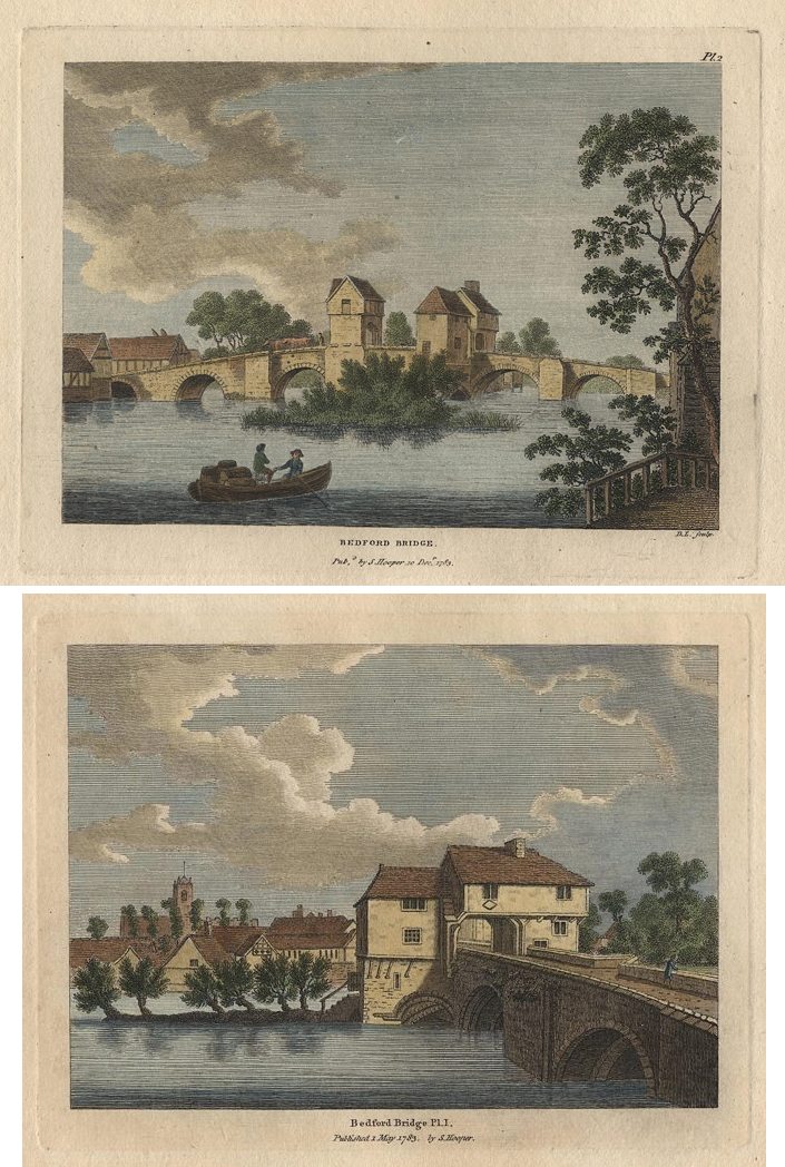Bedford Bridge (2 views), 1785