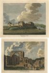 Cumberland, Cockermouth Castle (2 views), 1785