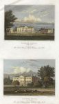 Lancashire, Lathom House (2 views), 1829