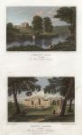 Durham, Lambton Hall & Hilton Castle (2 views), 1829