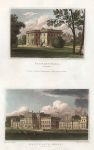 Yorkshire, Farnley Hall and Wentworth House (2 views), 1829