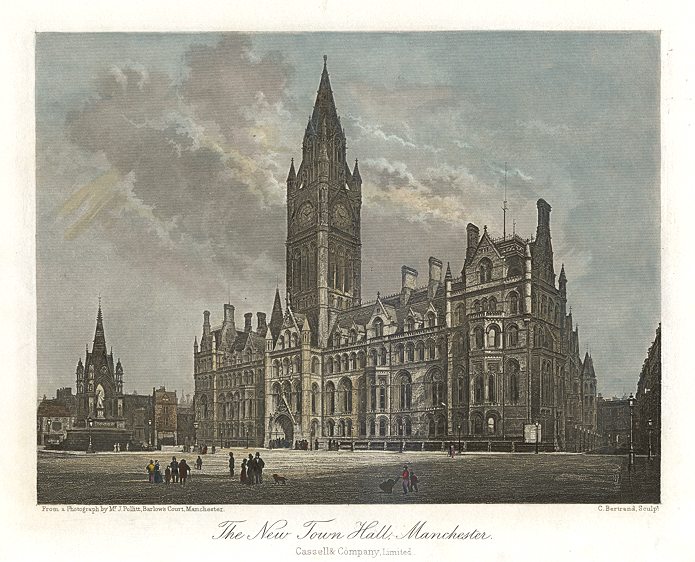 Manchester Town Hall, 1865