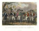 British surrendering to Washington in 1781, 1863
