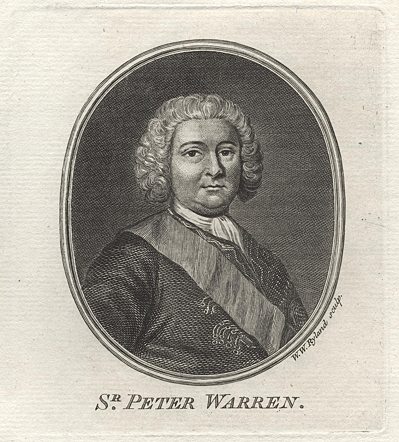Sir Peter Warren, portrait, 1759