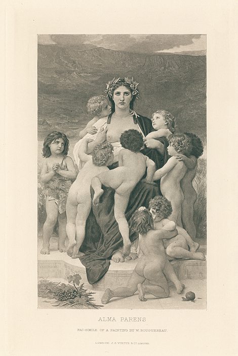 Alma Parens, after Bouguereau, 1883