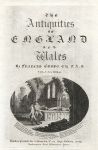 Titlepage to The Antiquities of England & Wales, 1786