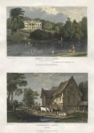 Essex, Debden Hall & Coggeshall Abbey, (2 views), 1834