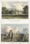 Essex, Bell House, Aveley & Colchester Castle, (2 views), 1834