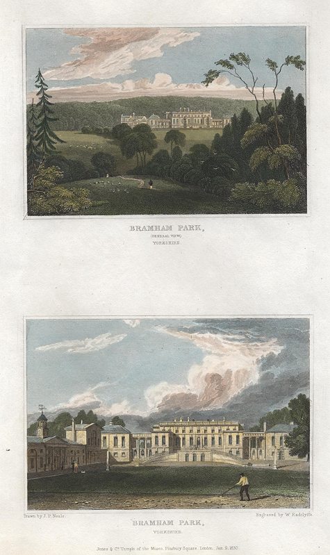 Yorkshire, Bramham Park (2 views), 1834
