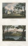 Yorkshire, Armley House & Bretton Hall (2 views), 1834