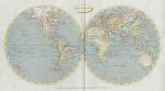 The World in Hemispheres, 1820