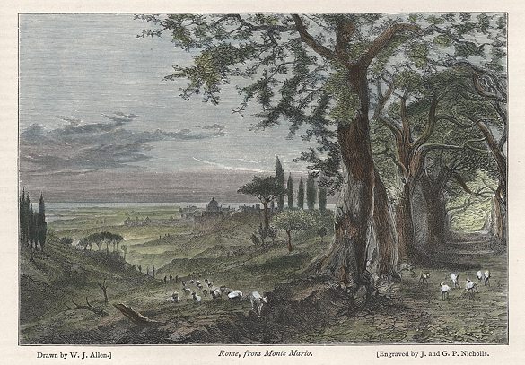 Italy, Rome distant view, 1877