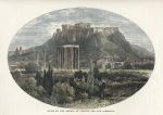 Greece, Temple of Jupiter and the Acropolis, 1875
