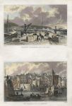 Devon, Plymouth, 2 views, 1832
