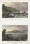 Devon, Clovelly & Bideford, 2 views, 1832