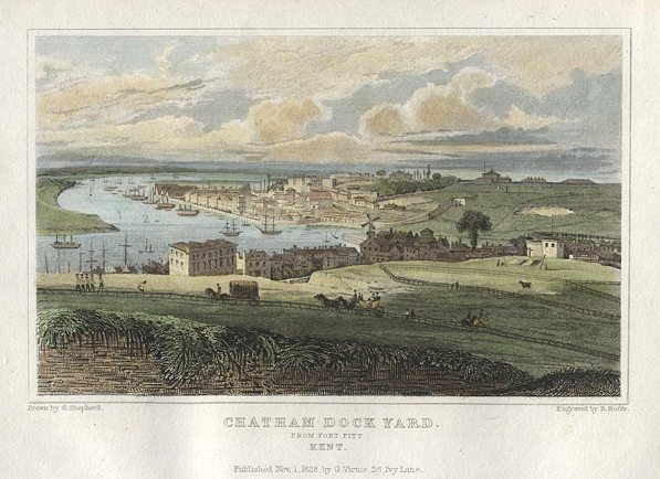 Kent, Chatham Dockyard, 1832