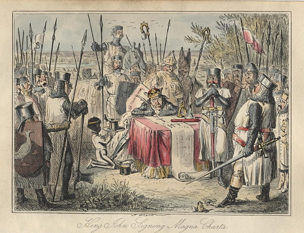 King John signing the Magna Charta, 1848