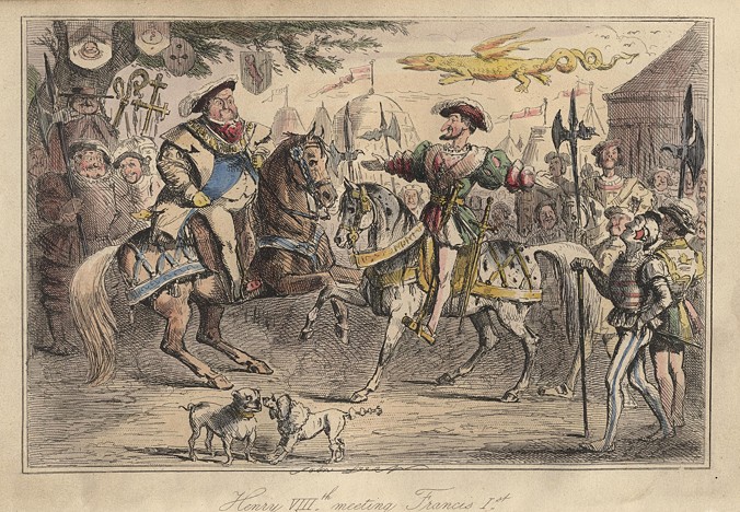 Henry VIII meeting Francis I, 1848