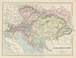 Austro-Hungarian Empire map, 1875
