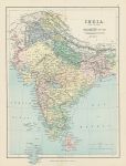India map, 1875