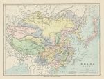 China & Japan map, 1875