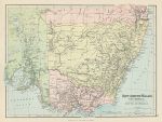 New South Wales, Victoria and South Australia map, 1875