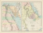 Egypt, Sudan, Ethiopia & Eritrea map, 1875