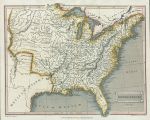 United States map, 1828