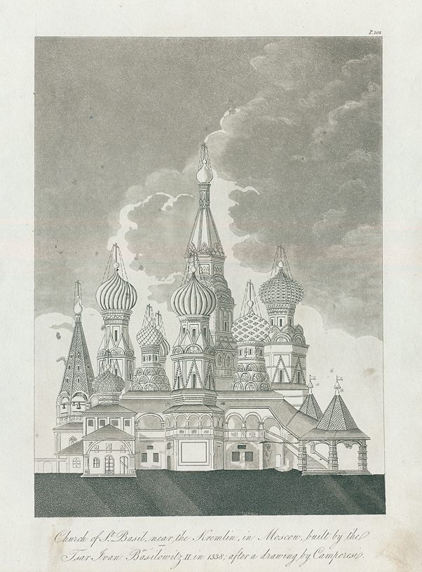 Russia, Moscow, Church of St.Basil, 1796