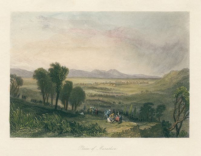 Greece, Plain of Marathon, 1853