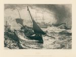 Saved (marine), etching by C.O.Murray after C.Napier Hemy, 1881