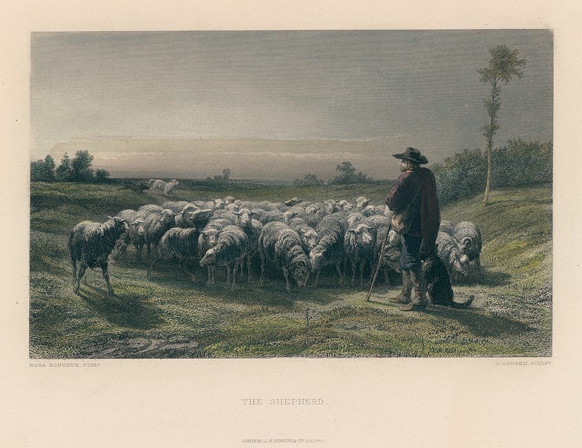 The Shepherd, after Rosa Bonheur, 1887