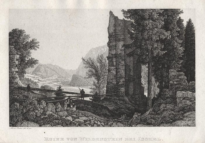 Austria, Ruine von Wildenstein bei Ischel, c1825