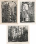 Scotland, Perthshire, Castle Huntley, three views, 1848