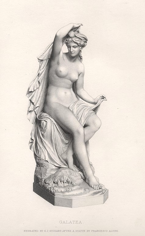 St.Margaret and the Dragon, after a sculpture by Miss Grant, 1881