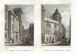London, two churches, 1831