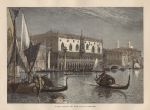 Italy, Venice, River Front of the Ducal Palace, 1872