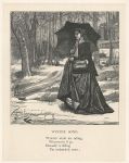 Winter Song, wood engraving by Dalziel Brothers, 1867