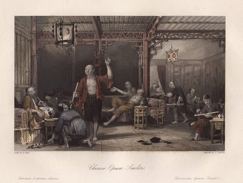 Chinese Opium Smokers, 1858