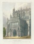 Gloucester Cathedral, south porch, 1830