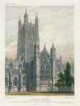 Gloucester Cathedral, North Transept & Tower, 1830