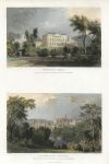 Northumberland, Howick Hall & Alnwick Castle, 1833